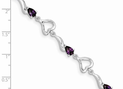 Sterling Silver Bracelets Style QX809AM - Classique Jewelry Inc.