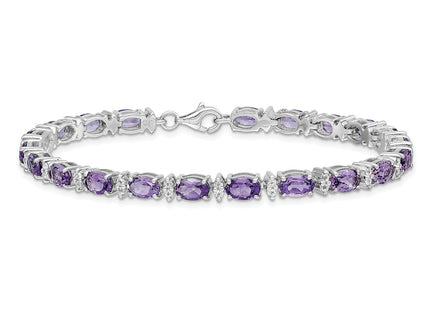 Sterling Silver Bracelets Style QX816AM - Classique Jewelry Inc.