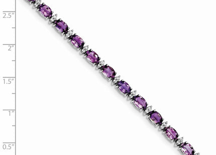 Sterling Silver Bracelets Style QX816AM - Classique Jewelry Inc.