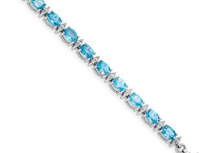 Sterling Silver Bracelets Style QX816BT - Classique Jewelry Inc.