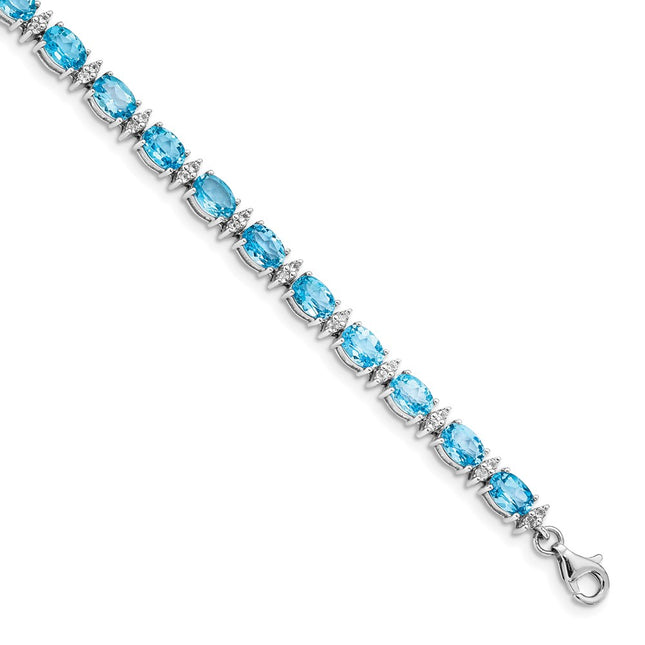 Sterling Silver Bracelets Style QX816BT - Classique Jewelry Inc.