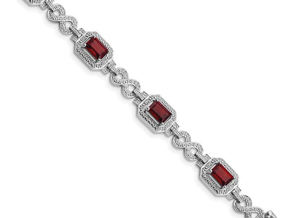 Sterling silver diamond bracelet