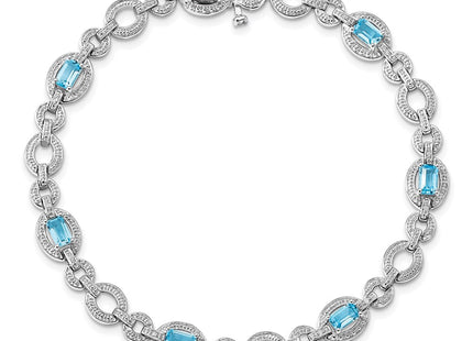 Sterling Silver Bracelets Style QX819BT - Classique Jewelry Inc.