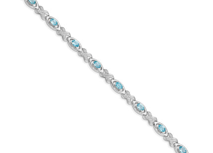 Sterling Silver Bracelets Style QX820BT - Classique Jewelry Inc.