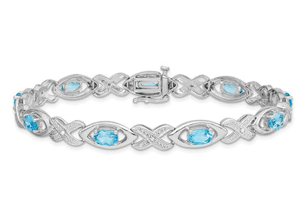 Sterling Silver Bracelets Style QX820BT - Classique Jewelry Inc.