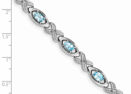 Sterling Silver Bracelets Style QX820BT - Classique Jewelry Inc.