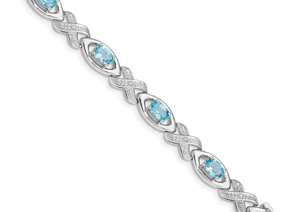 Sterling Silver Bracelets Style QX820BT - Classique Jewelry Inc.
