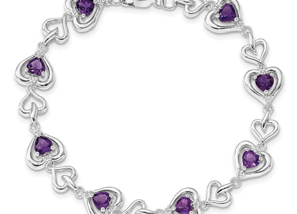Sterling Silver Bracelets Style QX826AM - Classique Jewelry Inc.