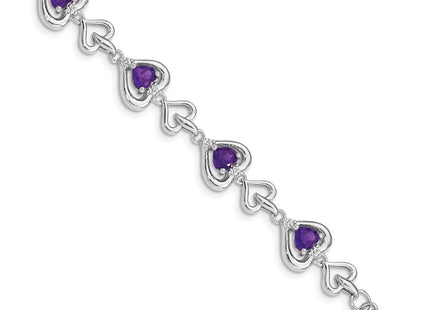 Sterling Silver Bracelets Style QX826AM - Classique Jewelry Inc.