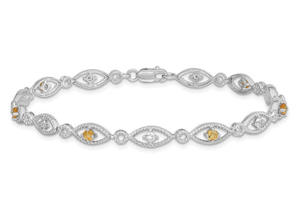 Sterling Silver Bracelets Style QX828CI - Classique Jewelry Inc.