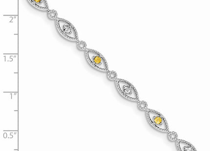 Sterling Silver Bracelets Style QX828CI - Classique Jewelry Inc.