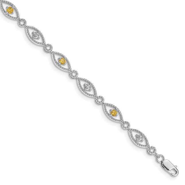 Sterling Silver Bracelets Style QX828CI - Classique Jewelry Inc.