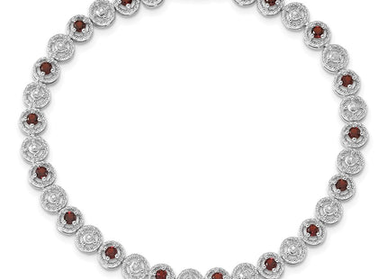 Sterling silver diamond bracelet, further view