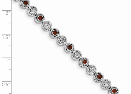 Sterling silver diamond bracelet, another view