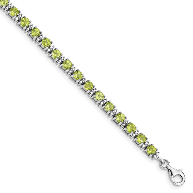 Sterling Silver Bracelets Style QX831PE - Classique Jewelry Inc.