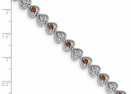 Sterling silver diamond bracelet, another view