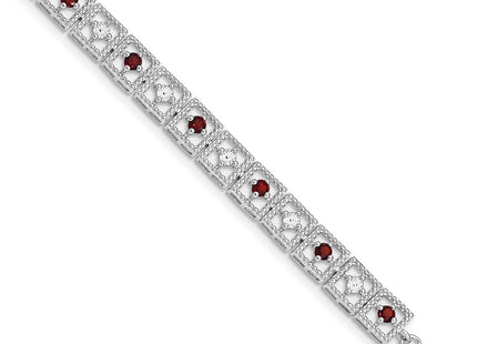 Sterling Silver Bracelets Style QX833GA - Classique Jewelry Inc.