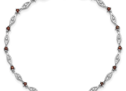 Sterling silver diamond bracelet, additional view