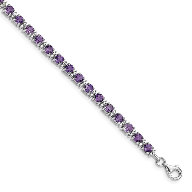 Sterling Silver Bracelets Style QX853AM - Classique Jewelry Inc.