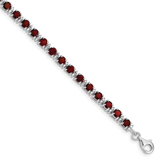 Sterling Silver Bracelets Style QX853GA - Classique Jewelry Inc.