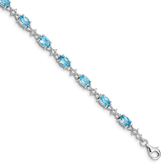 Sterling Silver Bracelets Style QX854BT - Classique Jewelry Inc.