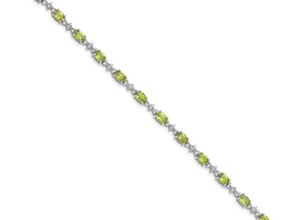 Sterling Silver Bracelets Style QX854PE - Classique Jewelry Inc.