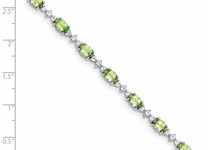 Sterling Silver Bracelets Style QX854PE - Classique Jewelry Inc.