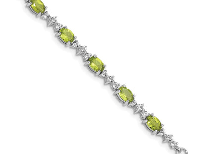 Sterling Silver Bracelets Style QX854PE - Classique Jewelry Inc.