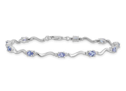 Sterling Silver Bracelets Style QX870TZ - Classique Jewelry Inc.