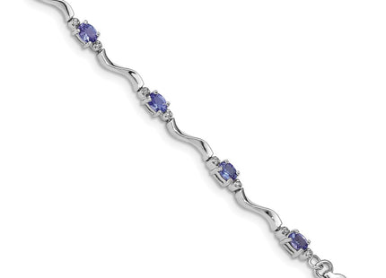 Sterling Silver Bracelets Style QX870TZ - Classique Jewelry Inc.