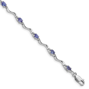 Sterling Silver Bracelets Style QX870TZ - Classique Jewelry Inc.