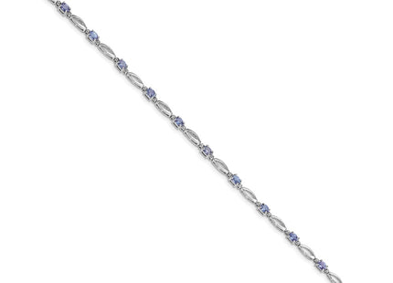 Sterling silver diamond bracelet, alternate view