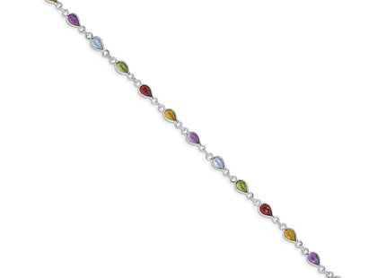 Sterling Silver Bracelets Style QX872RB - Classique Jewelry Inc.