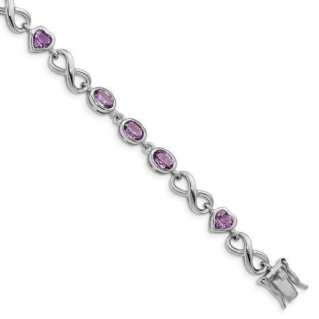 Sterling Silver Bracelets Style QX874AM - Classique Jewelry Inc.