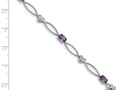 Sterling Silver Bracelets Style QX878AM - Classique Jewelry Inc.