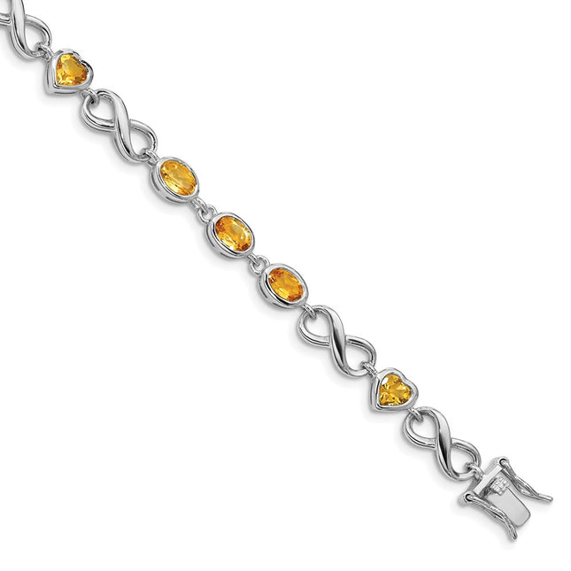 Sterling Silver Bracelets Style QX880CI - Classique Jewelry Inc.