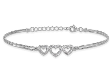 Sterling Silver Bracelets Style QX923CZ - Classique Jewelry Inc.