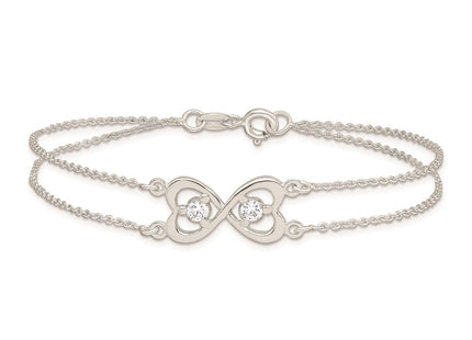 Sterling Silver Bracelets Style QX924CZ - Classique Jewelry Inc.