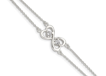 Sterling Silver Bracelets Style QX924CZ - Classique Jewelry Inc.