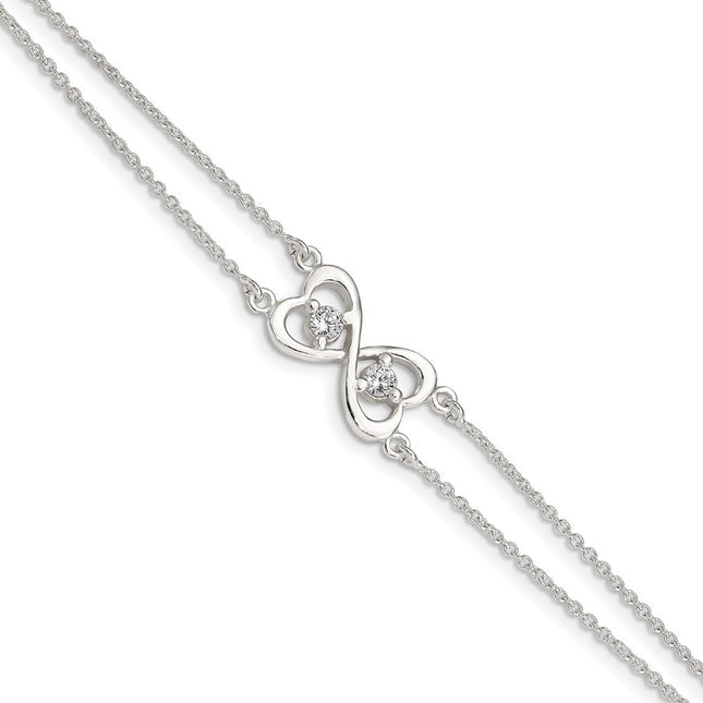 Sterling Silver Bracelets Style QX924CZ - Classique Jewelry Inc.