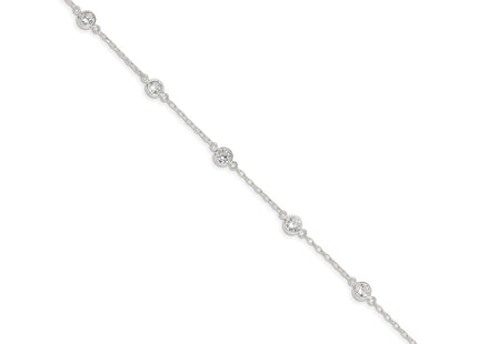 Sterling Silver Bracelets Style QX936CZ - Classique Jewelry Inc.