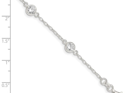 Sterling Silver Bracelets Style QX936CZ - Classique Jewelry Inc.