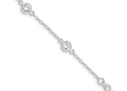 Sterling Silver Bracelets Style QX936CZ - Classique Jewelry Inc.