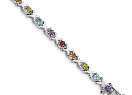 Sterling Silver Bracelets Style QX942RB - Classique Jewelry Inc.