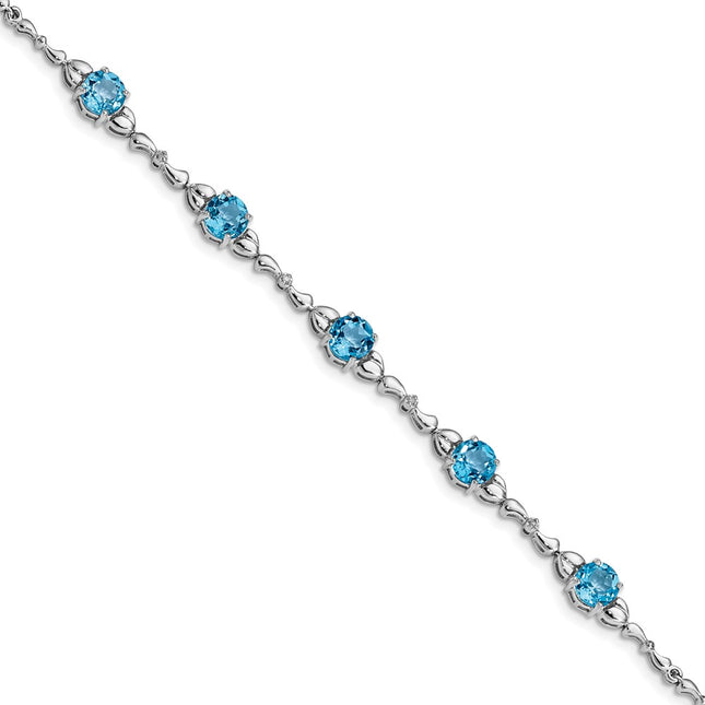 Sterling Silver Bracelets Style QX946BT - Classique Jewelry Inc.