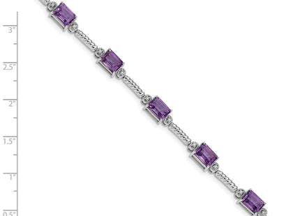 Sterling Silver Bracelets Style QX947AM - Classique Jewelry Inc.