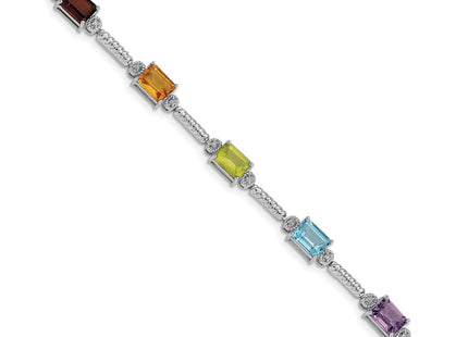 Sterling Silver Bracelets Style QX947RB - Classique Jewelry Inc.