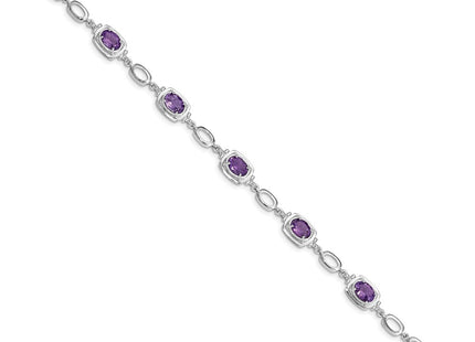 Sterling Silver Bracelets Style QX948AM - Classique Jewelry Inc.