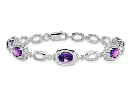 Sterling Silver Bracelets Style QX948AM - Classique Jewelry Inc.