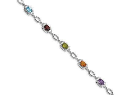 Sterling Silver Bracelets Style QX948RB - Classique Jewelry Inc.